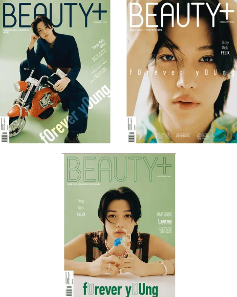STRAY KIDS - Beauty+ February 2023 - Cover: FELIX (Version choice)
