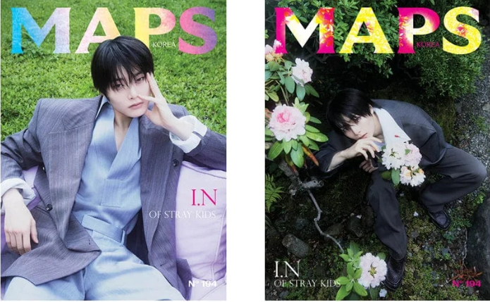 STRAY KIDS – Maps Magazine Summer 2025 – Cover: I.N