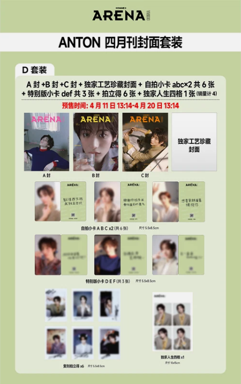 RIIZE - ARENA Magazine April 2026 COVER: ANTON (Version choice)