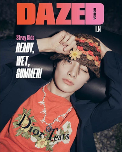 STRAY KIDS - DAZED Korea July 2023 - Cover: LEE KNOW, SEUNGMIN, I.N STRAY KIDS (Version choice)